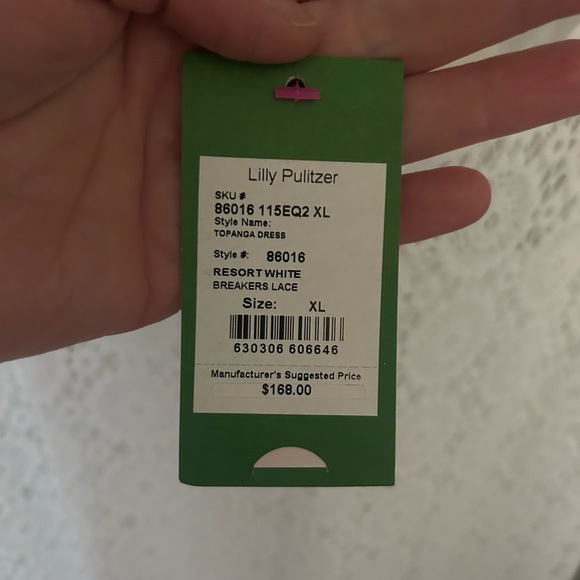 Lilly Pulitzer Topanga Resort White Breakers Lace Dress HTF NWT XL - Picture 5 of 14